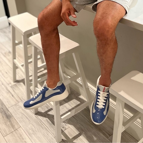 Men’s Prada America’s Cup Patent Leather Sneakers - Picture 5 of 10